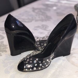 Donald J Pliner Crystal Wedges